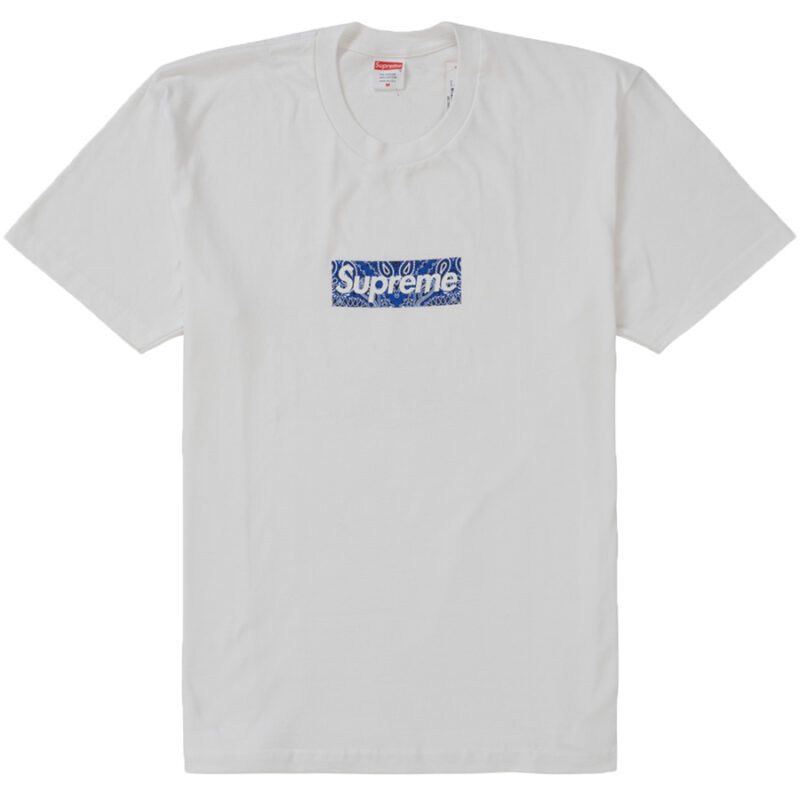 Supreme Bandana Box logo t-shirt hvid FW19 | Next Grail