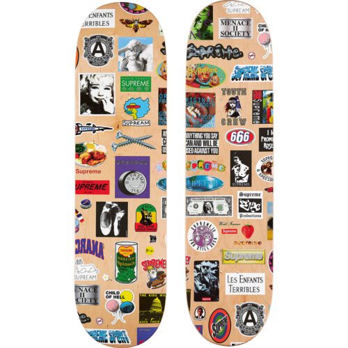 Supreme Stickers skateboard